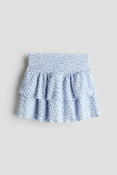 Patterned Tiered Skirt