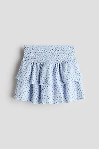 Patterned Tiered Skirt