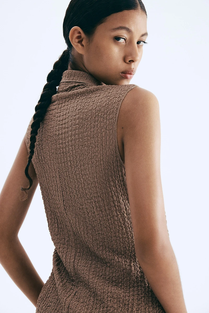 Textured Jersey Vest