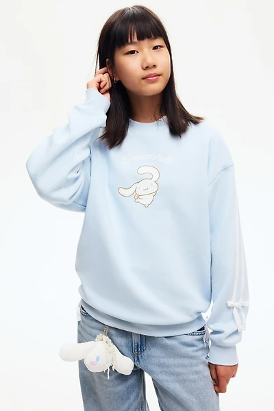 Oversized Sweatshirt with Printed Motif