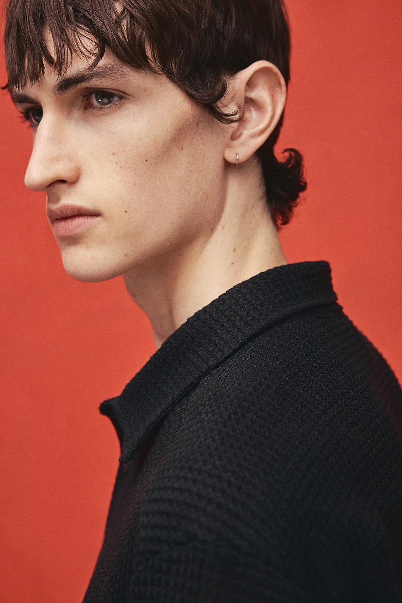 Regular Fit Waffled Shirt