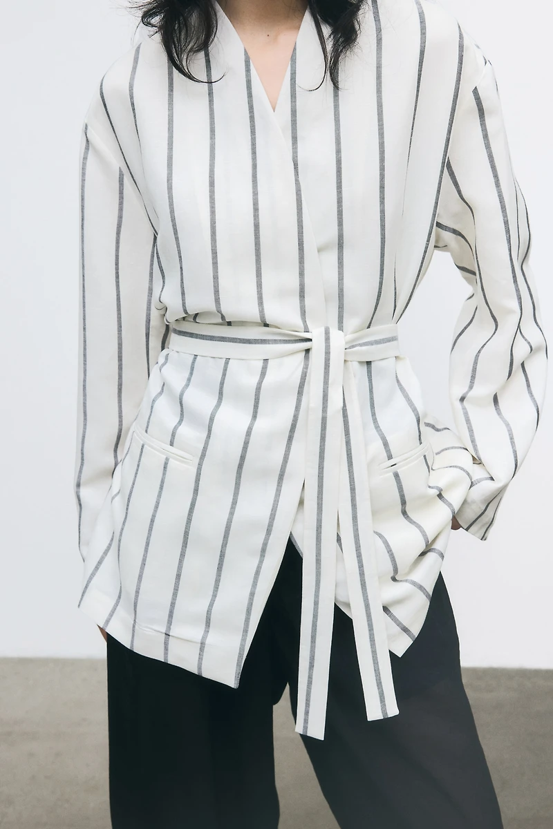 Linen-Blend Jacket