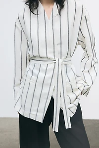 Linen-Blend Jacket