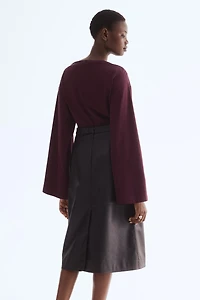 Boat-Neck Cotton Top