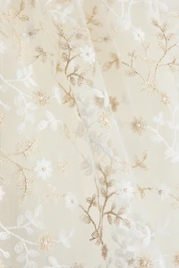 Jupe en tulle brodée