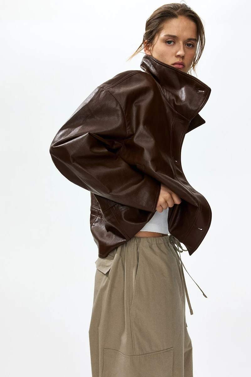 Oversized Peplum Jacket