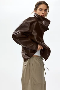 Oversized Peplum Jacket