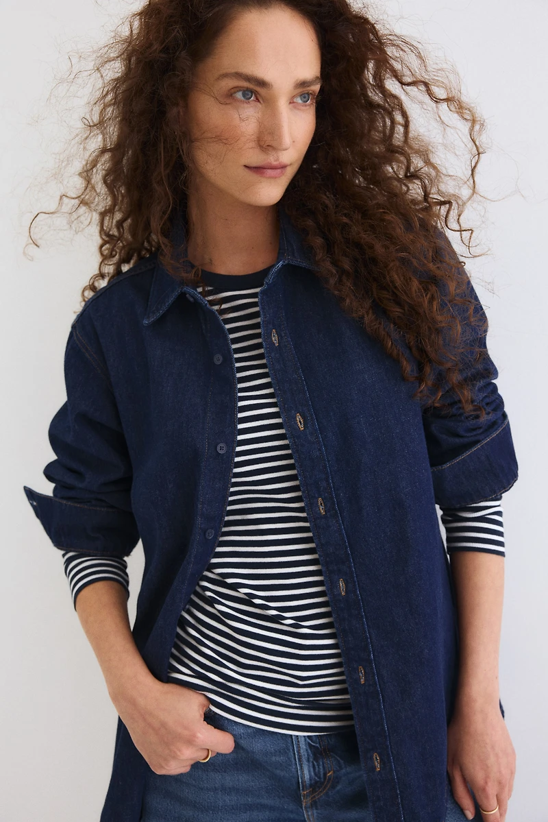 MAMA Chemise Before & After en denim