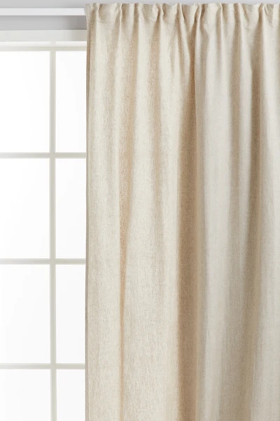 One-pack Long and Wide Lyocell-Blend Curtain Panel