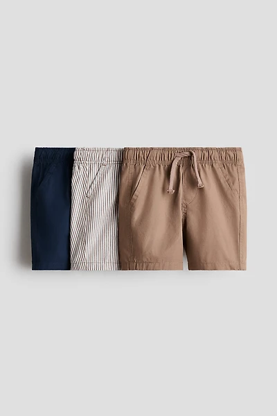 Lot de 3 shorts en coton