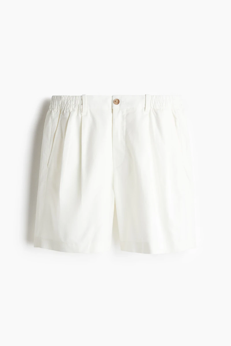 Relaxed-Fit Linen-Blend Shorts