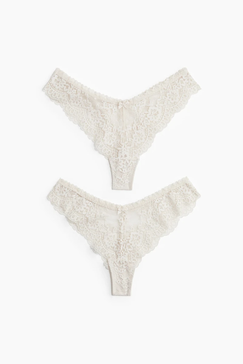 2-pack Lace Brazilian Briefs