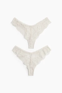 2-pack Lace Brazilian Briefs