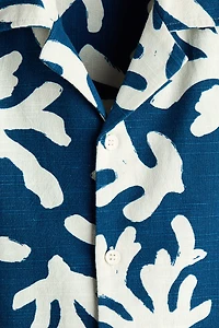 Chemise décontractée à col cubain