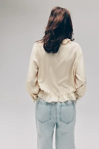 Ruffle-Trimmed Blouse