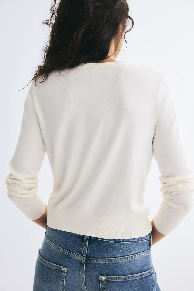 Fine-Knit Cardigan