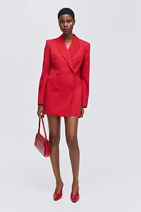 Robe veston à fermeture croisée