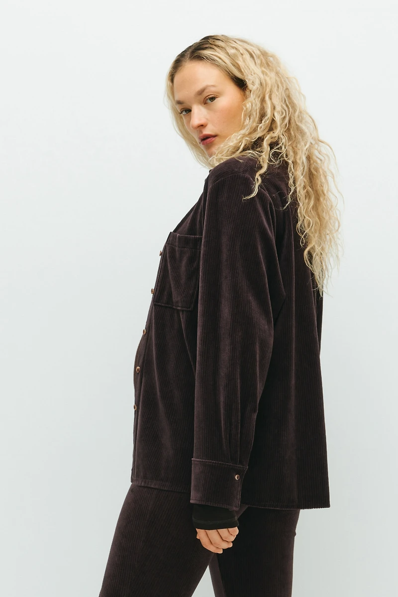 Chemise MAMA en velours côtelé