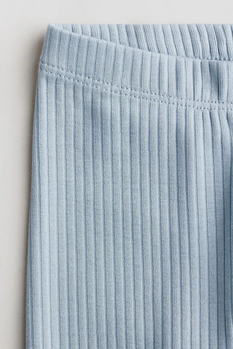 Legging en coton côtelé
