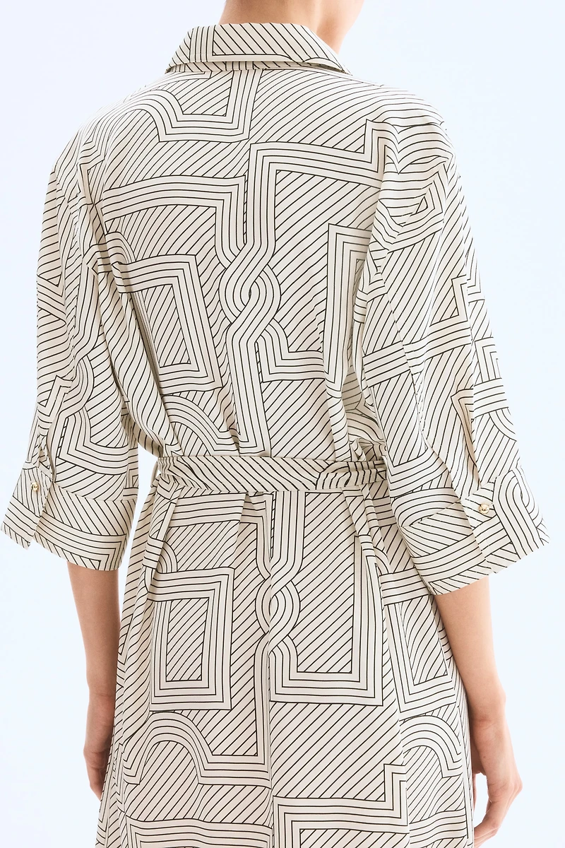 Robe chemise avec ceinture