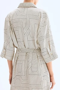 Robe chemise avec ceinture