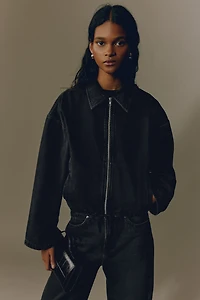 Denim Jacket with Collar