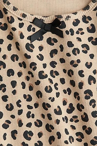 Haut en jersey à bords picots