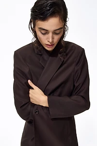 Blazer à fermeture droite