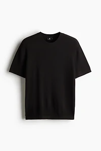 Regular Fit Rib-Knit T-shirt