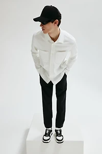 Regular Fit Textured Overshirt