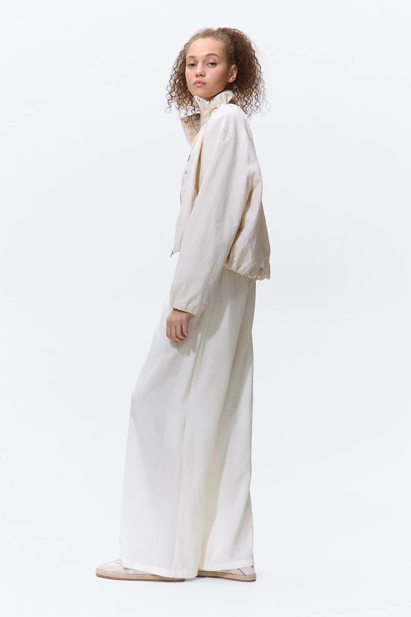 Viscose-Blend Pull-On Pants