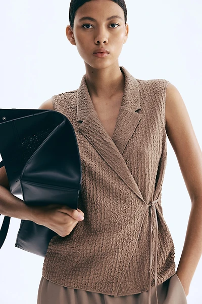Textured Jersey Vest