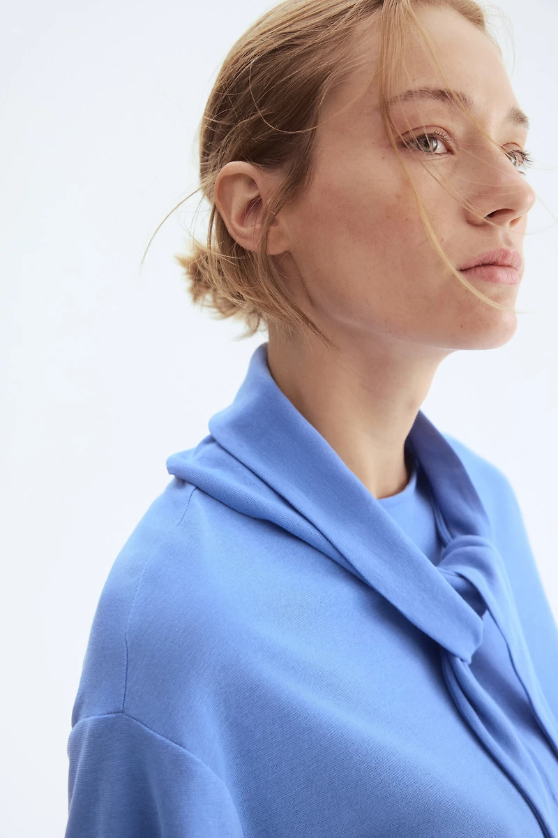 Top with Scarf Collar