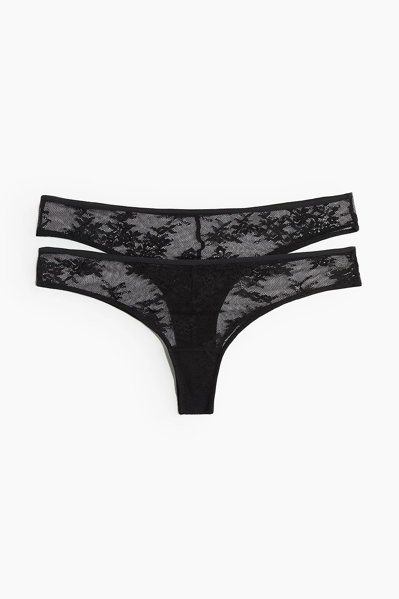2-pack Lace Brazilian Briefs