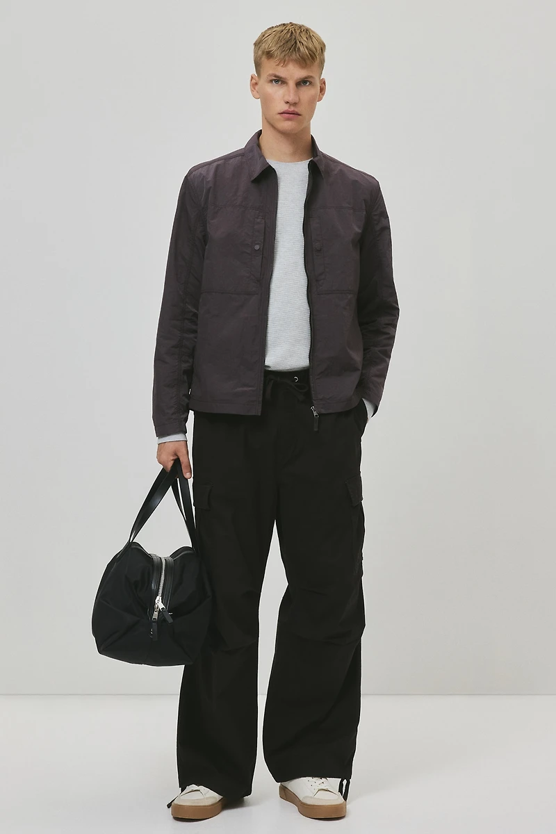 Regular-Fit Nylon Overshirt