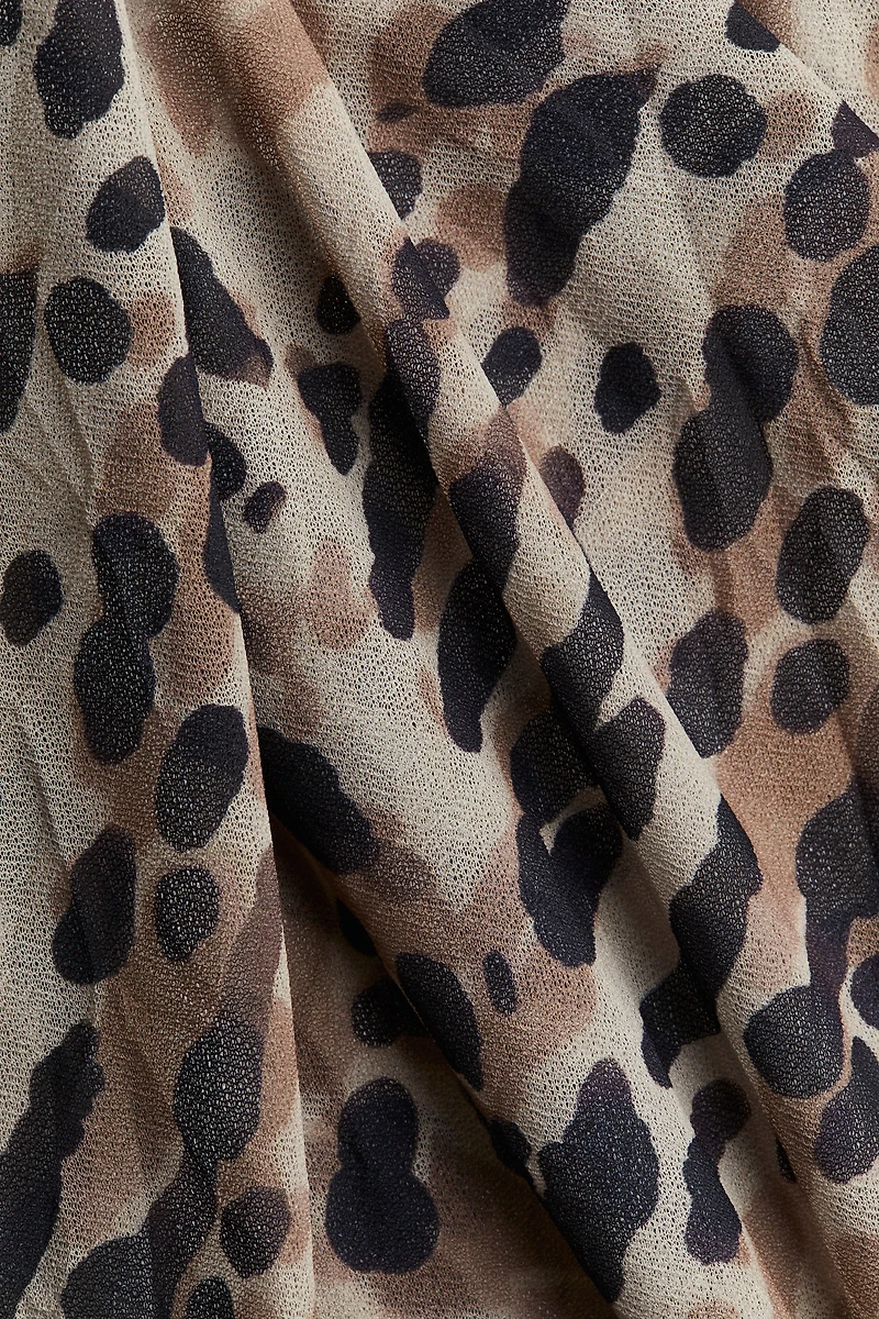 Printed Mesh Dress