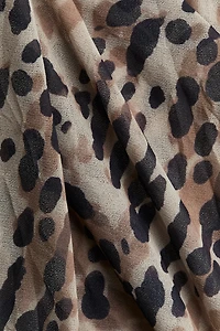 Printed Mesh Dress