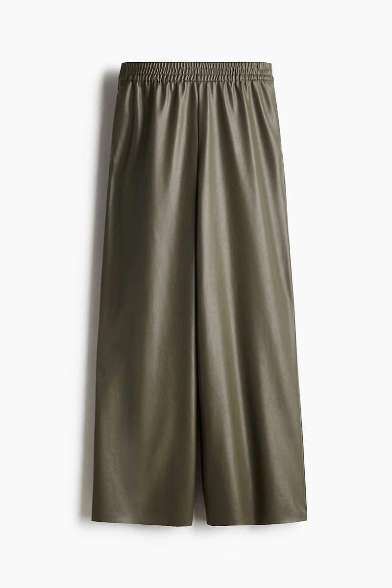 Wide Coated Joggers