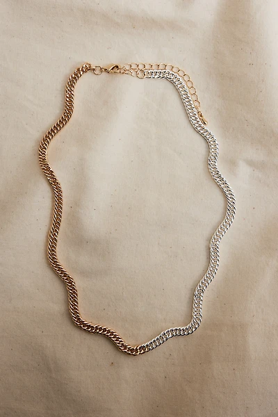 Two-Tone Chain Necklace