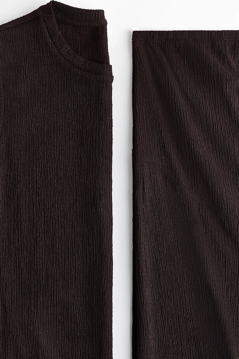 MAMA 2-piece Textured Jersey Set