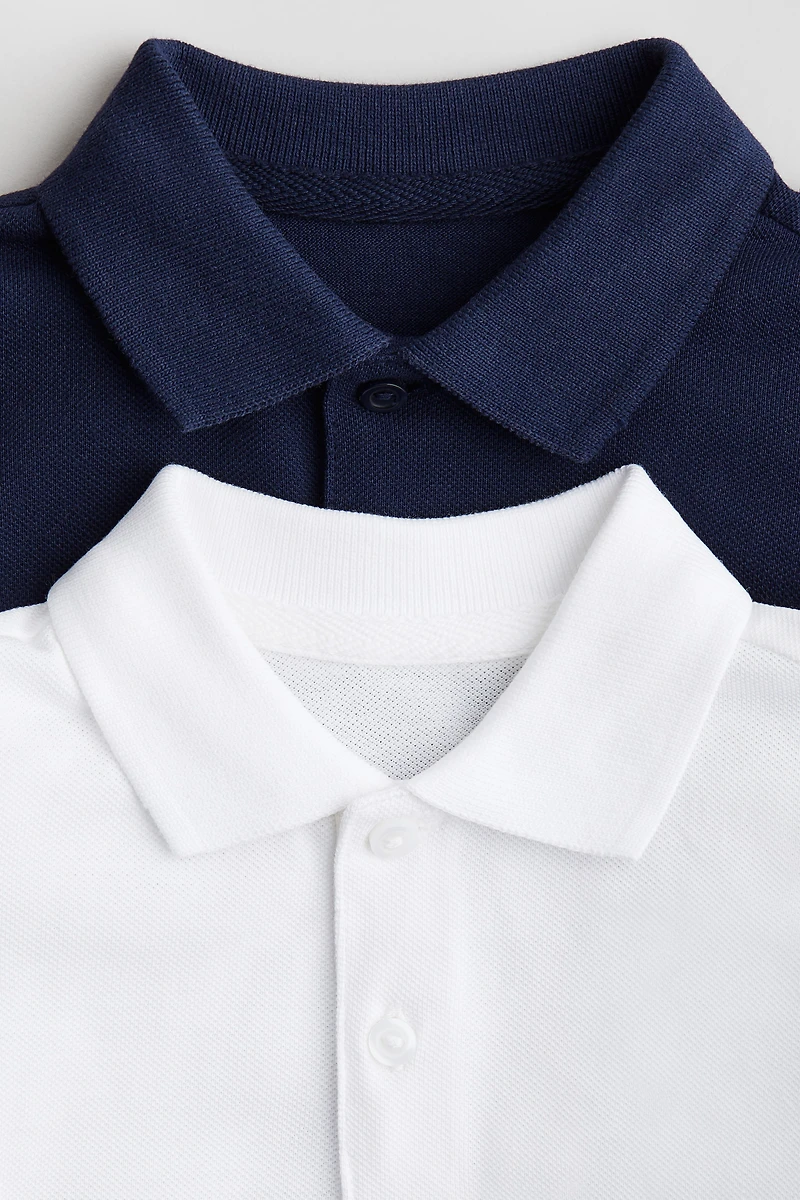Lot de 2 polos en coton