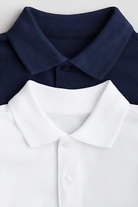 Lot de 2 polos en coton