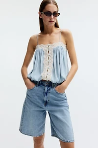 Denim Bermuda Shorts