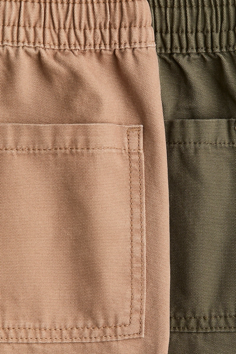 Lot de 2 shorts en toile