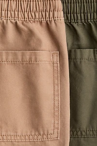 Lot de 2 shorts en toile