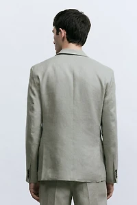 Slim-Fit Linen Jacket