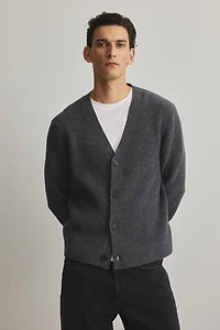 Regular-Fit Wool Cardigan