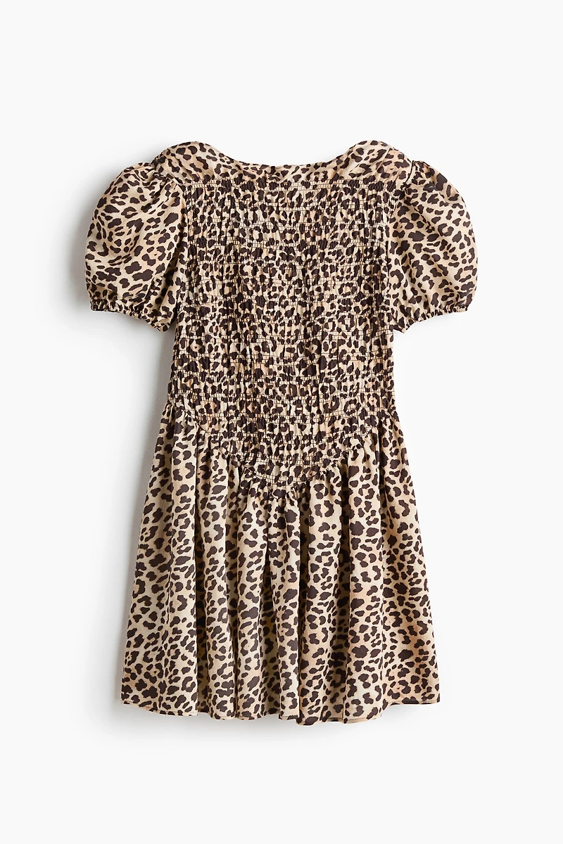Smocked-Bodice Dress
