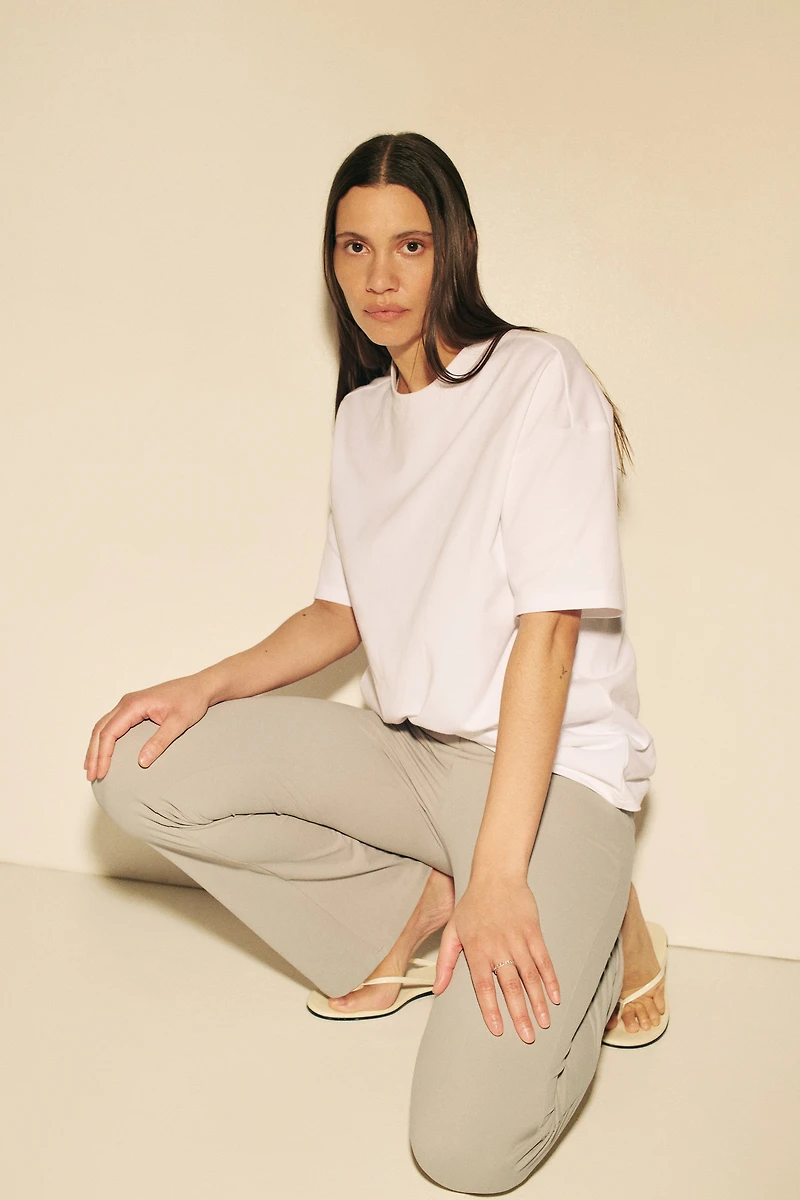 Four-Way Stretch Flared Pants