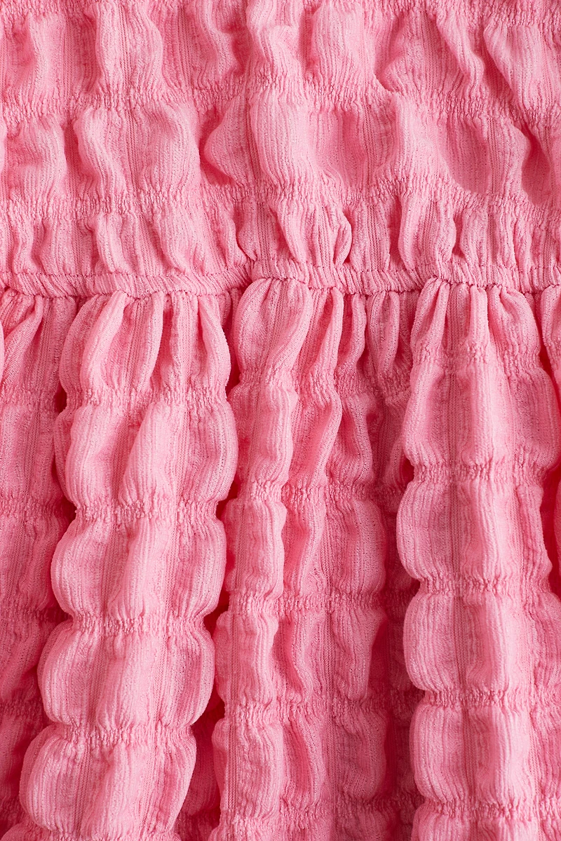 Robe en jersey texturé